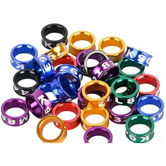 Aluminium Ring Closed Size: 12,13,14,15 Random Numbers only