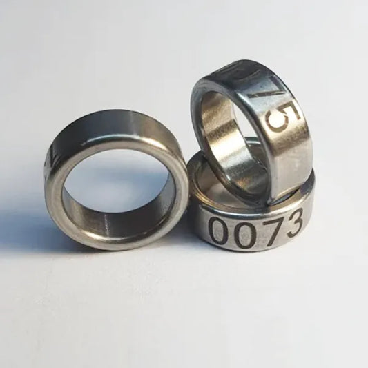 Stainless Steel Closed Rings sizes 12,13,14 and 15 Random Numbered only